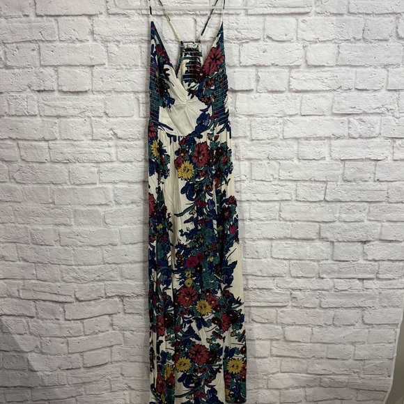 Intimately Free People Through The Vine Printed Slip maxi dress racarback womens - Picture 1 of 10